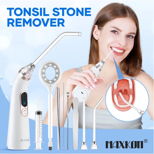 Tonsil Stone Remove Tool Kit Electronic Oral Cleaner Care Mouth Rock Extractor