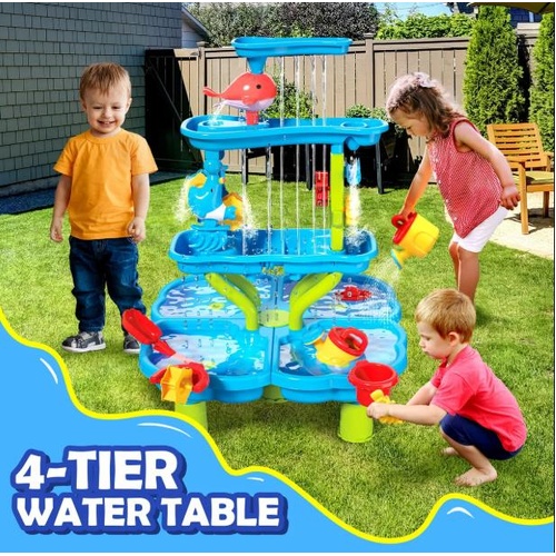 Waterfall Water Table Playset Play Ground Activity Centre Sand Pit Pool Toys Kid