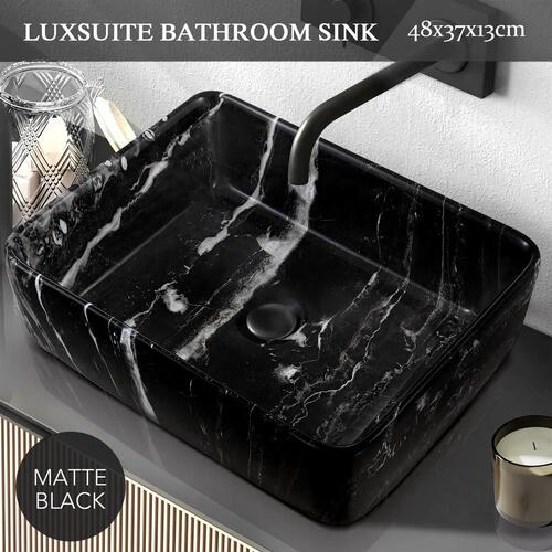 Bathroom Ceramic Basin Countertop Mount Vessel Vanity Sink Hand Washing Bowl