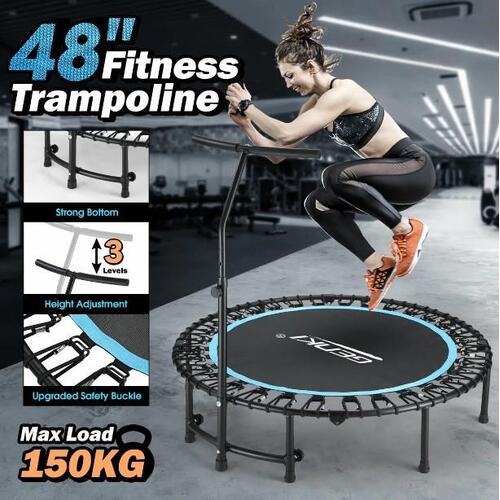 Genki Trampoline Foldable Rebounder Jumping Rebounding Exercise Bungee 48 Inch