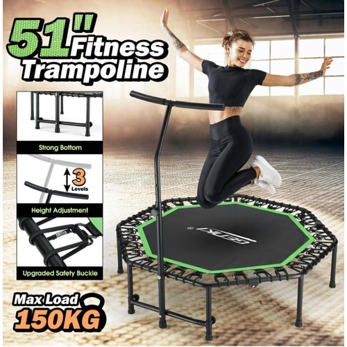 Genki Foldable Trampoline Bounce Rebounder Bungee Exercise Jumping Jogger 51Inch