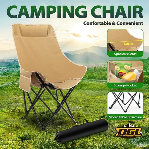 Portable Folding Camping Chair Lightweight Beach Picnic Fishing Outdoor Seat
