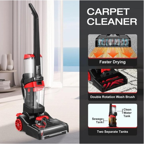 Carpet Cleaner Upholstery Vacuum Cleaning Machine Drying Heater for Hard Floor