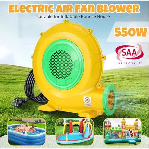 550W Electric Air Pump Blower Portable Inflator Fan for Inflatable Jumping Castl