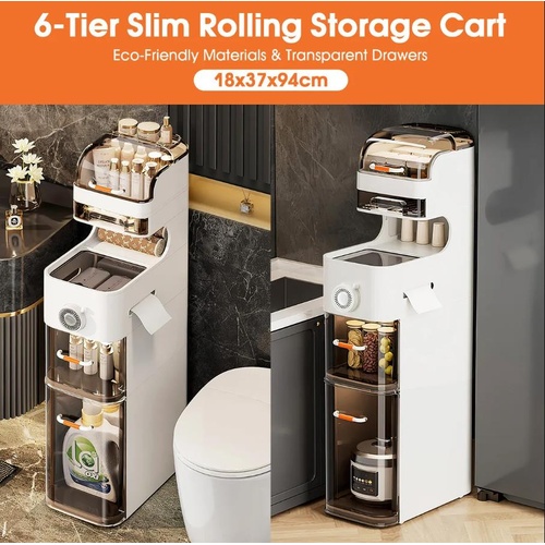 Bathroom Cabinet Storage Toilet Drawer Utility Kitchen Laundry Organizer Stand