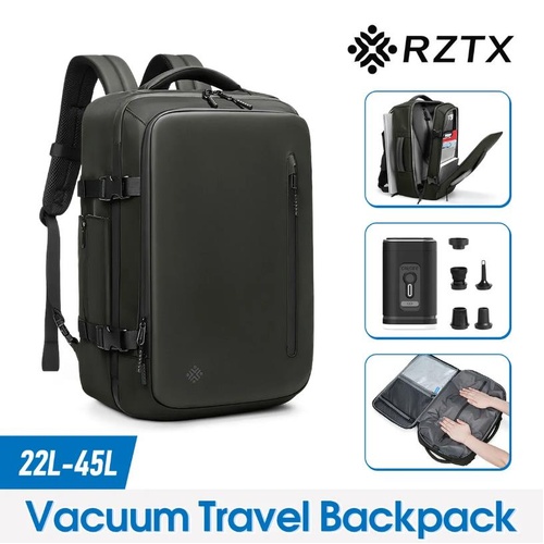 22-45L Travel Backpack Waterproof Laptop School Bag Vacuum Compression Rucksack