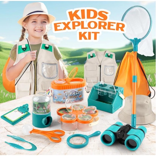 Bug Catcher Kids Outdoor Explorer Costume Kit Nature Exploration Educational Toy