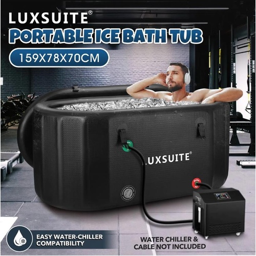519L Inflatable Ice Bath Tub Portable Cold Hot Soaking Bathtub Massage Bucket