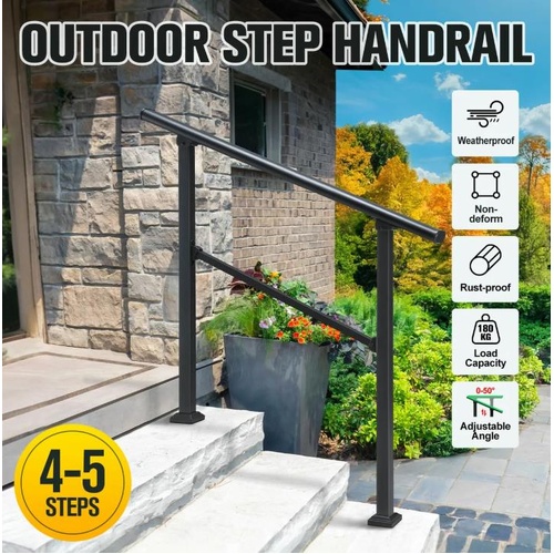 Outdoor Handrail Stairs 4-5 Step Step Railing Garden Fence Indoor Porch Safety