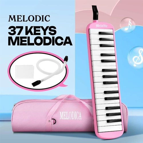 37 Keys Melodica Air Piano Keyboard Pink Professional Musical Instrument