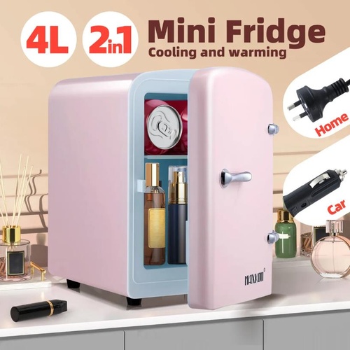 Maxkon 2in1 4L Mini Fridge Cooler Warmer 12V Home Car Refrigerator Beauty Drinks