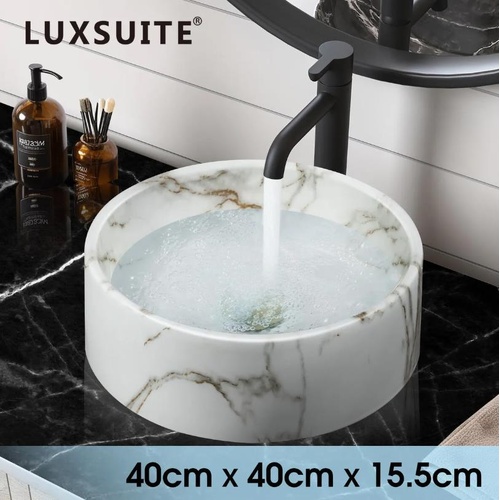 Bathroom Basin Vanity Vessel Ceramic Sink Bath Hand Washing Bowl Countertop
