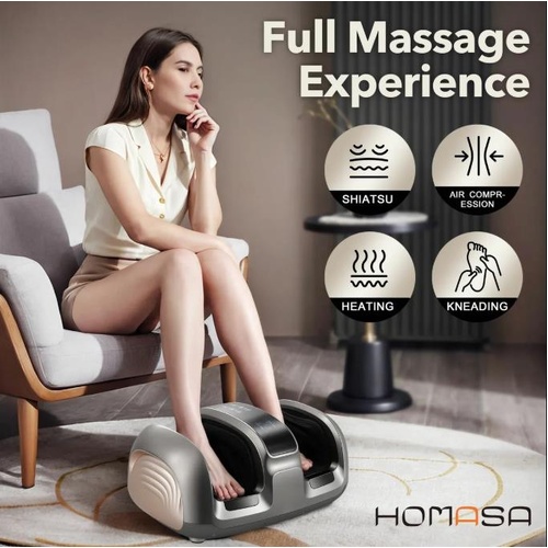 RETURNs Foot Massager Machine Leg Calf Arm LCD Electric Shiatsu Kneading Massage Device