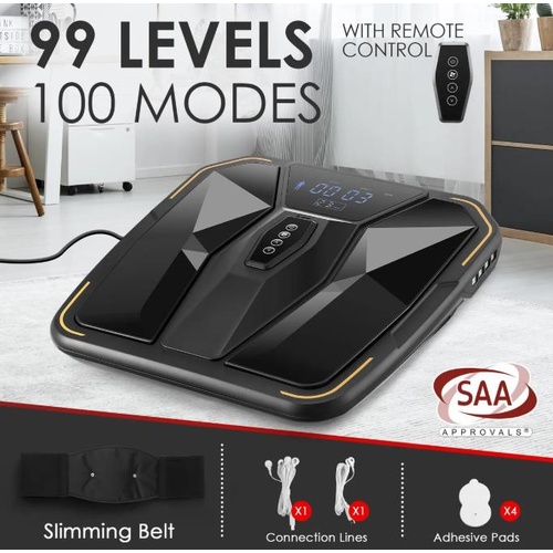 Foot Massager Circulation Machine Electric EMS TENS Electromagnetic 100 Modes