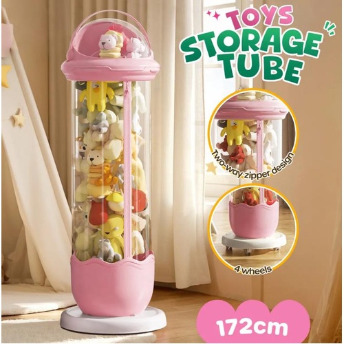 Kids Toy Storage Tube Box Stuffed Animal Zoo Plush Doll Organiser Playroom 172cm