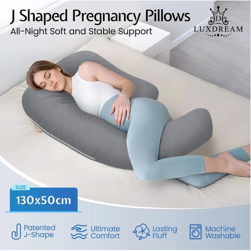 Pregnancy Body Pillow Long Bed Sleeping Full Head Neck Leg Belly Support Cushion