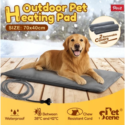 Pet Heating Pad Inflatable Heated Cat Dog Bed Outdoor Electric Heater Blanket