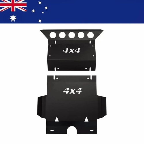 3mm Matte Black Bash Plate Sump Guard for Toyota Hilux N70 SR SR5 2005-2015