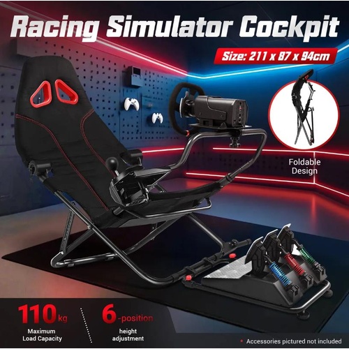 Racing Simulator Wheel Stand Sim Steering Gaming Cockpit for Xbox Logitech PS5