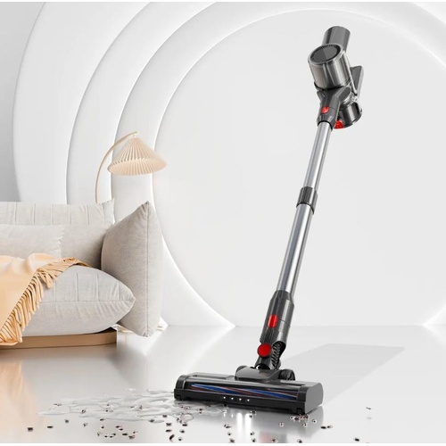 Cordless Vacuum Cleaner, 20KPA Stick Vacuum with LED Display with 40Min Detachab