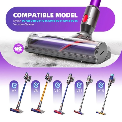 Direct Drive Brush Head Motorhead Cleaner Head for Dyson V7 V8 V10 V11 V15