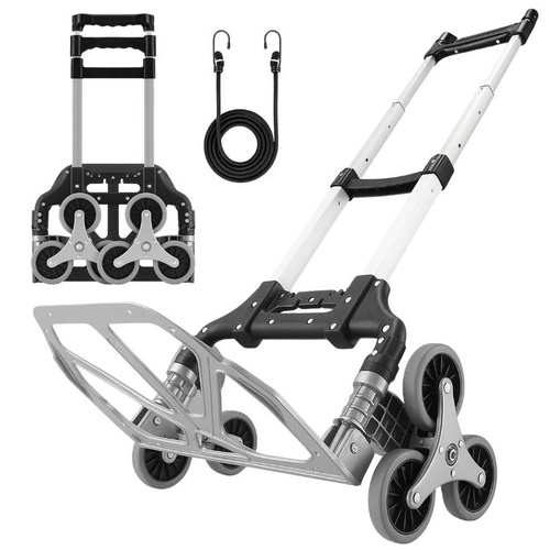 Maxkon Foldable Dolly Hand Truck Shopping Cart Trolley Luggage Stair Climbing