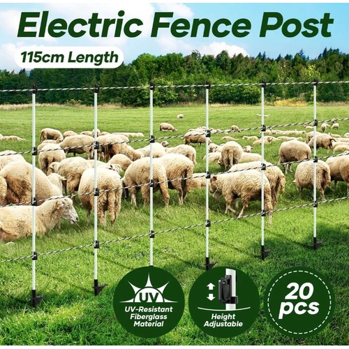 Maxkon Electric Fence Post Tread Step In Wire Fencing Livestock Fibreglass Poles