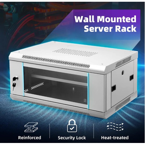 Shogun 4U Network Server Cabinet Wall Mount Data Computer LAN Rack Enclosure