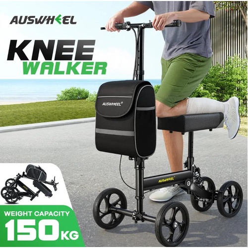 Knee Scooter Walker Broken Foot Mobility Wheelchair Medical Crutch Alternative