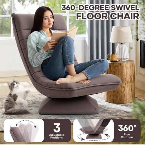 Floor Sofa Chair Couch Lounge Recliner Folding 360 Degree Swivel Adjustable