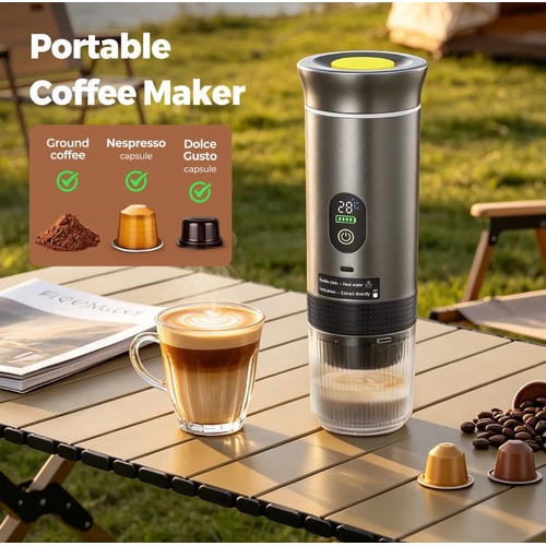 3in1 Coffee Maker Espresso Machine Camping 20 Bar Portable NS DG Capsule Pod