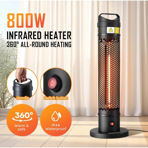 Maxkon 800W Infrared Instant Heater Portable Under Table Desk Electric Outdoor
