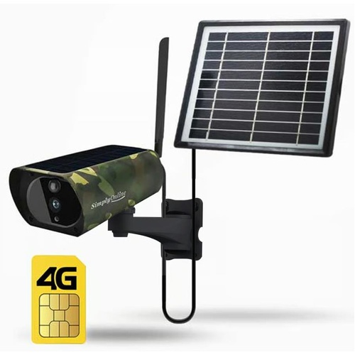 4G Solar Bullet Camera + Extra Solar Panel