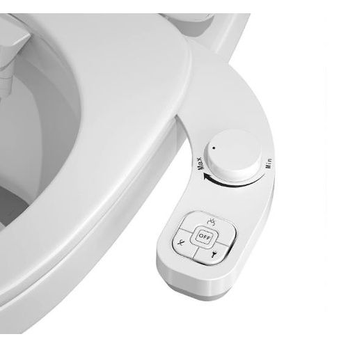 SAMODRA Non-Electric Left-Hand Bidet Self Cleaning Dual Nozzle Front & Rear