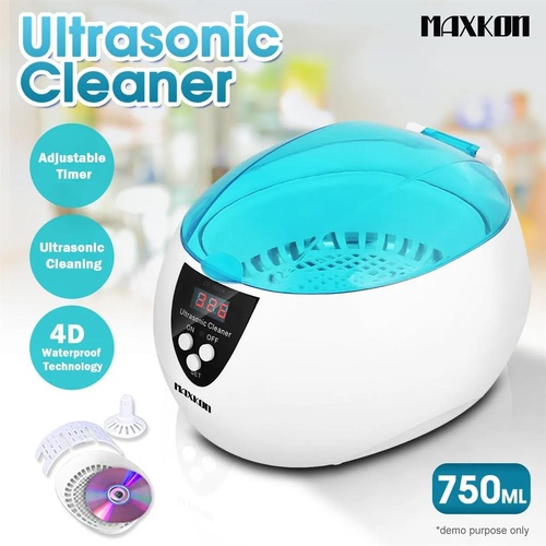 750ML Ultrasonic Multi Purpose Jewellery Watch Cleaner Digital Sonic Wave Clean