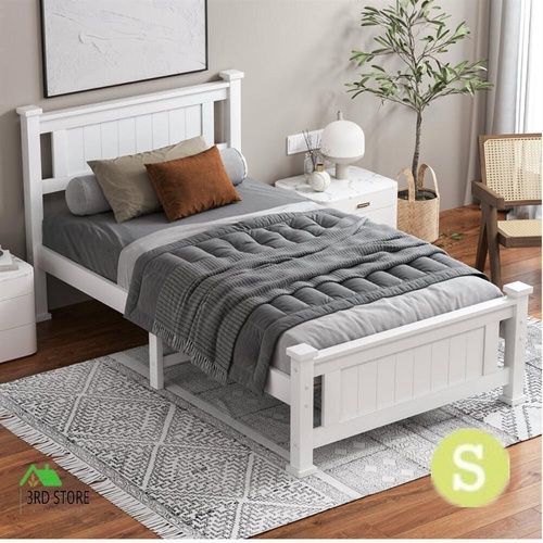 RETURNs ALFORDSON Bed Frame Wooden Timber Single Size Mattress Base Platform Arne