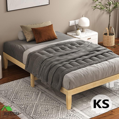 ALFORDSON Bed Frame Wooden Timber King Single Mattress Base Platform Pramod Oak