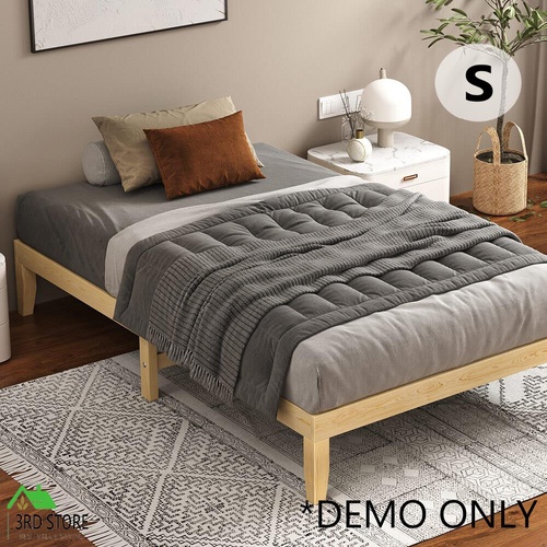 ALFORDSON Bed Frame Wooden Timber Single Size Mattress Base Platform Pramod Oak