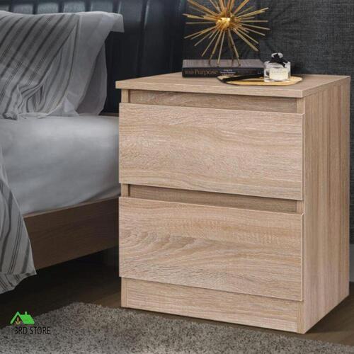 ALFORDSON Bedside Table Nightstand Storage Cabinet Side End Table Wood
