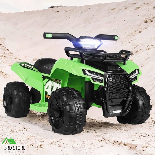 ALFORDSON Kids Ride On Car Electric ATV Toy 25W Motor W/ USB MP3 LED Light Green