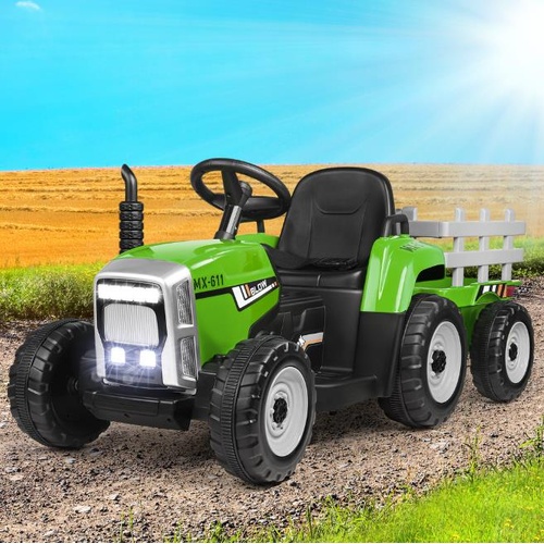 ALFORDSON Kids Ride On Car Tractor 12V Electric Toy Vehicle Child Toddlers Green