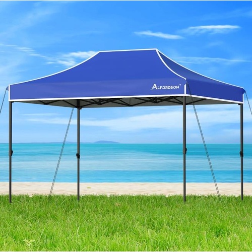 ALFORDSON Gazebo 3x4.5m Pop Up Marquee Outdoor Folding Tent 600D Oxford Blue