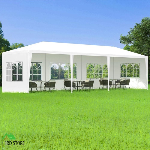 ALFORDSON Gazebo 3x9 Outdoor Marquee Party Tent Camping Portable Side Wall White