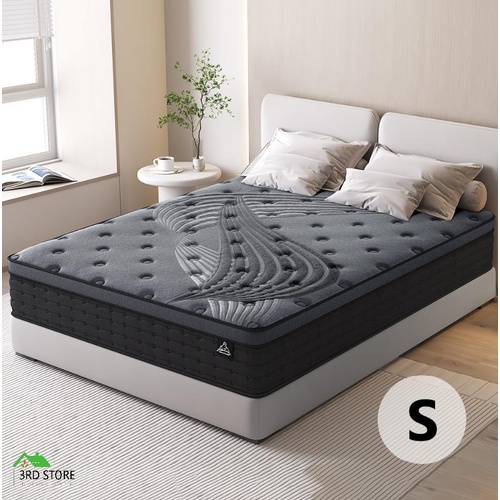STARRY EUCALYPT Mattress Pocket Spring Single Size Latex Euro Top 34cm 5 zone