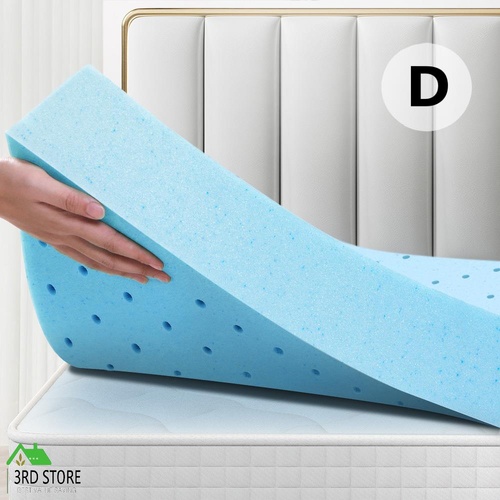S.E. Memory Foam Topper Cool Gel Ventilated Mattress Bed Bamboo 10cm Double