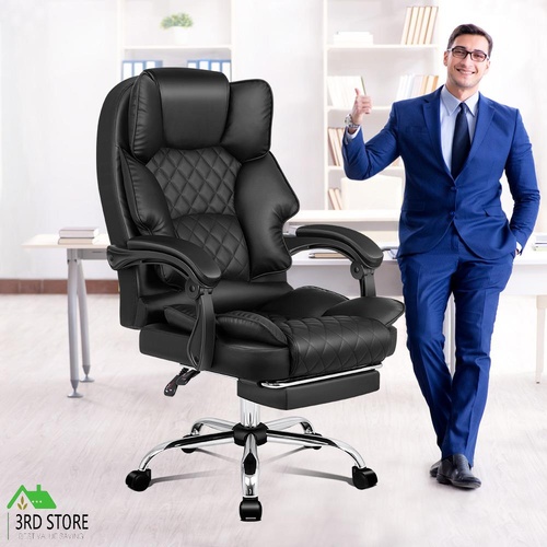 ALFORDSON Office Chair Gaming Executive Computer Racer PU Leather Seat Recliner