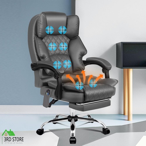 RETURNs ALFORDSON Massage Office Chair Computer Heated Seat Executive Recliner Gaming