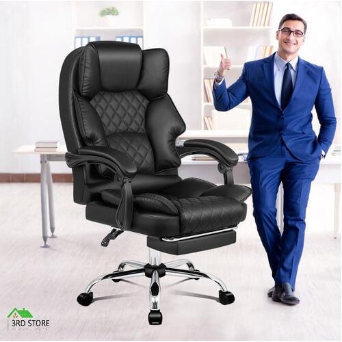 ALFORDSON Office Chair Gaming Executive Computer Racer PU Leather Seat Recliner