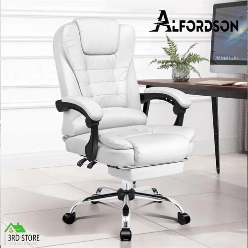ALFORDSON Office Chair Executive Gaming Computer Racer PU Leather Seat Recliner