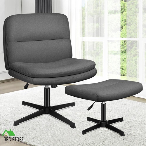ALFORDSON Office Chair Executive Computer Seat Work Cross Legged Ottoman